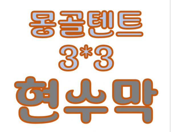 몽골 텐트 [3mX3m] 상부 현수막