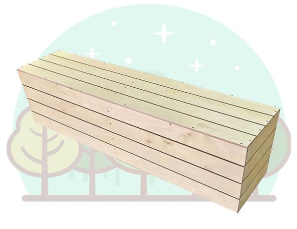파레트 벤치 의자 [3인용]